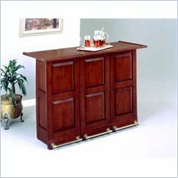 Home Styles Furniture Solid Hardwood Folding Home Bar Cabinet in Cherry